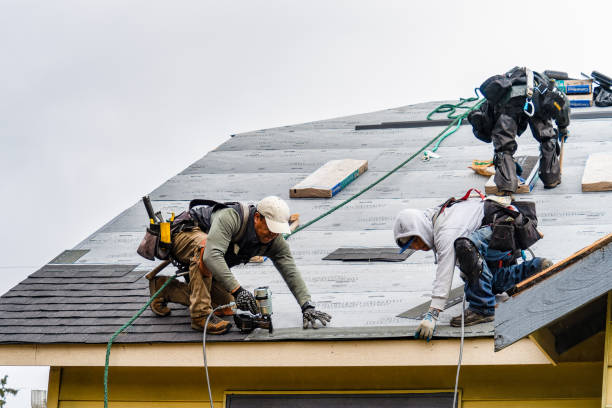 Professional Gutter Installation technician working in Pequea, PA